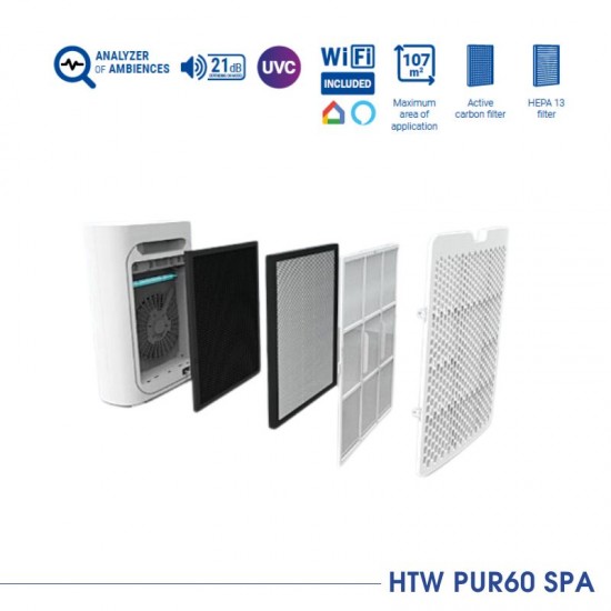 Въздухопречиствател HTWPUR60SPA - Въздухо пречистватели Въздухопречиствател HTWPUR60SPA