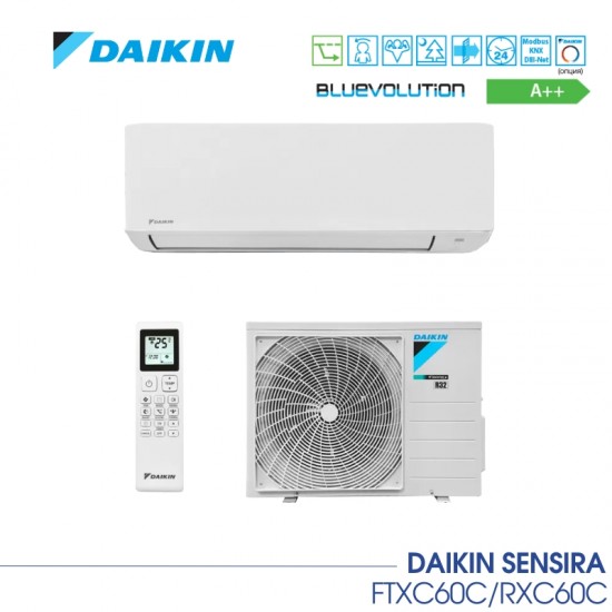 Инверторен климатик DAIKIN SENSIRA FTXC60C/RXC60C - DAIKIN Инверторен климатик DAIKIN SENSIRA FTXC60C/RXC60C