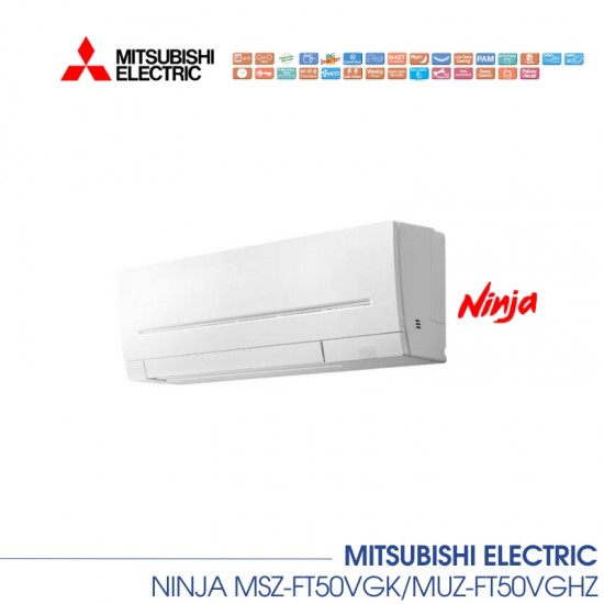Хиперинверторен климатик MITSUBISHI ELECTRIC NINJA MSZ-FT50VGK/MUZ-FT50VGHZ