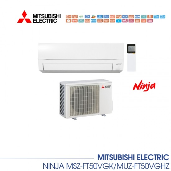 Хиперинверторен климатик MITSUBISHI ELECTRIC NINJA MSZ-FT50VGK/MUZ-FT50VGHZ