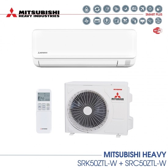 Инверторен климатик MITSUBISHI Heavy SRK50ZTL-W/SRC50ZTL-W - MITSUBISHI HEAVY INDUSTRIES Инверторен климатик MITSUBISHI Heavy SRK50ZTL-W/SRC50ZTL-W